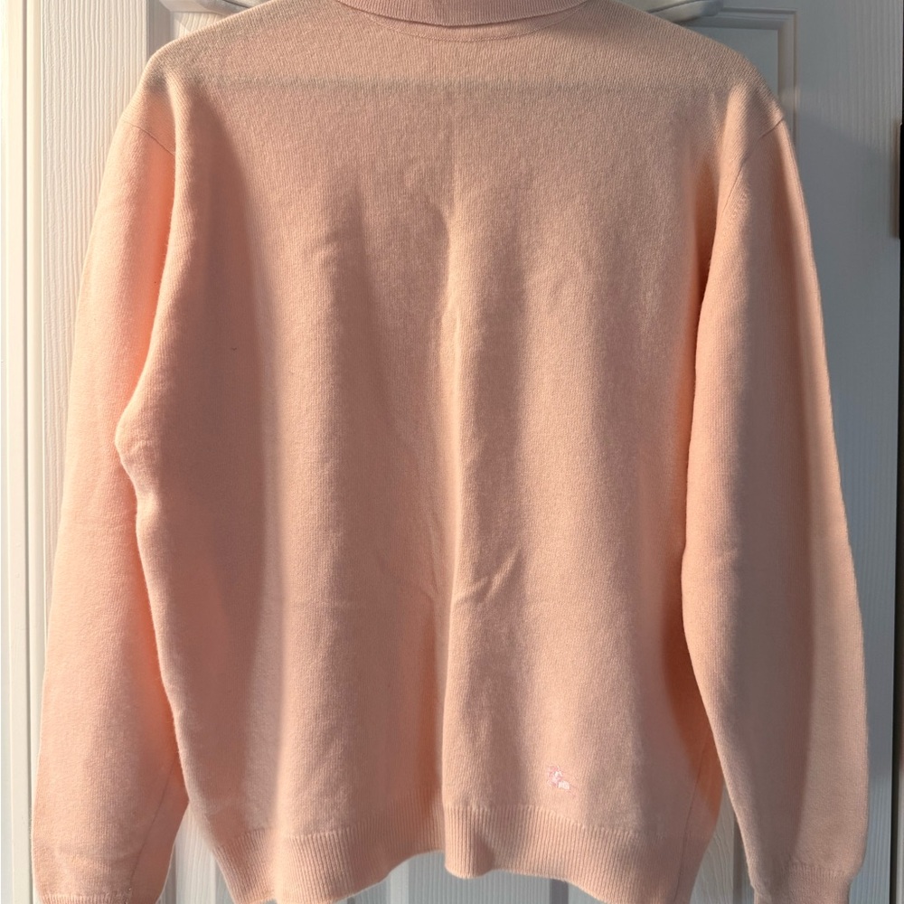 Burberry Soft Pink Turtleneck Sweater